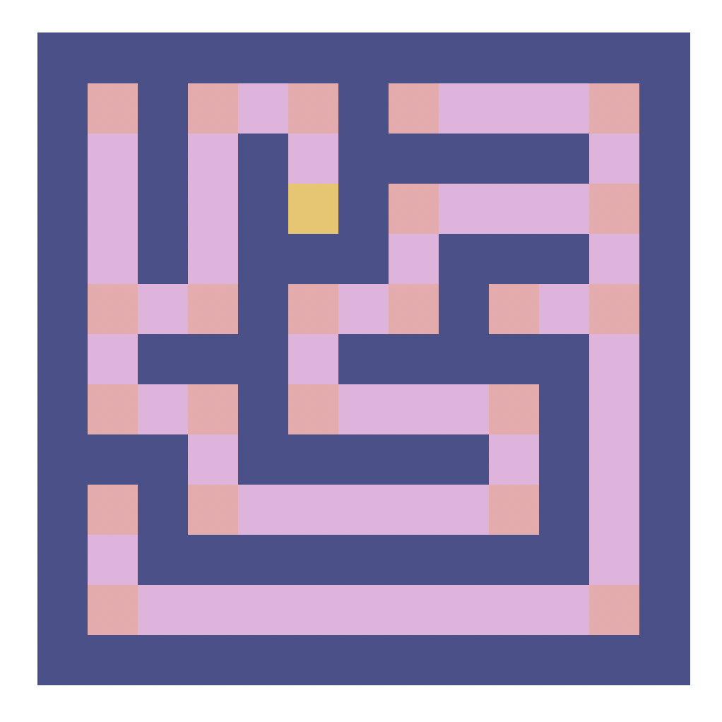 A maze generated for one game